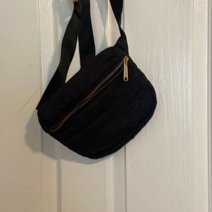 Herschel Fanny pack, black quilted